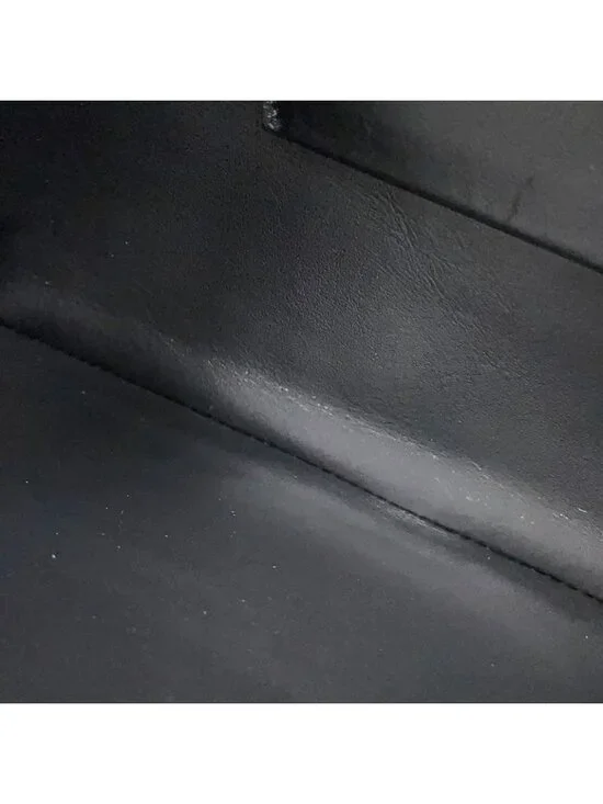 Celine Clutch CC Charm Leather Black - Picture 8 of 10